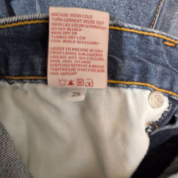 Revice Denim Star Patchwork Flare Jeans High Rise Two Tone Festival Y2K USA 25 - Picture 12 of 12